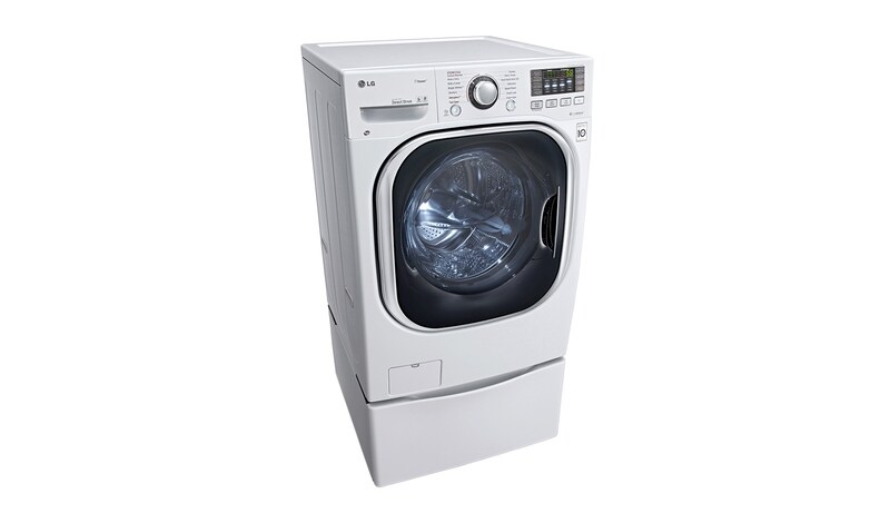 LG 27 inch, 5.0 cu.ft. Full Size All-in-One Front Load Washer / Dryer Combo with TurboWash™ and Steam Technology, WM3997HWA